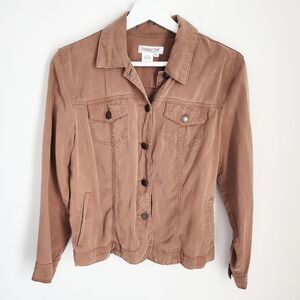 Coldwater Creek Brown Button Up Size PS